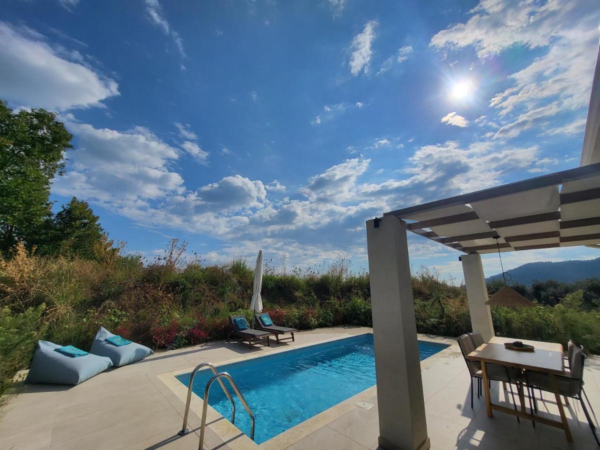 Casa O' - Moderne Villa Mit Grosser Terrasse Und Privatem Swimmingpool Szkála Potamiász Kültér fotó